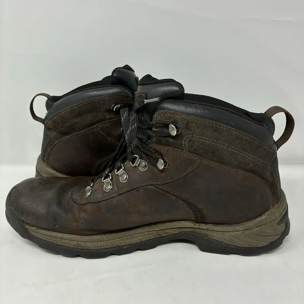 Timberland-Flume Waterproof Boot Men Size 12 Leather Brown 18128